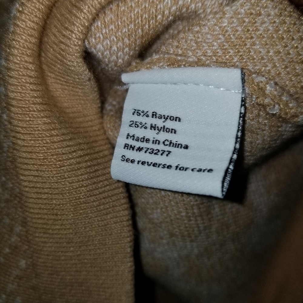 Nine West Womens Square neck Sleeveless Tan Animal Print Tank Top - Picture 5 of 5